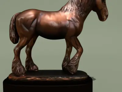 Horse Statuette 2I 3D model