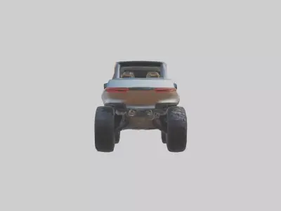 Luxury Electric Offroad Car model Low-poly 3D model