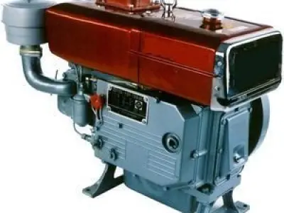 CT1125 4 Stroke Single Cylinder  Water Cooled Diesel Engine 3D model
