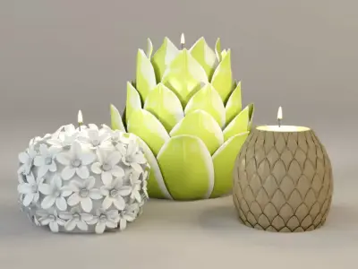 Tealight Holders by ZARA HOME 3 3D model