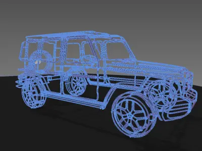 MERCEDES BENZ AMG DECORATIVE OBJECT Low-poly 3D model
