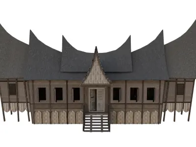 Rumah Gadang Free 3D model