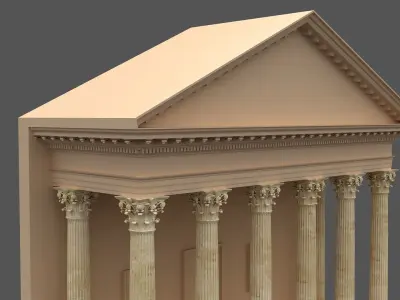 Corinthian Column 3d Model 02 3D model