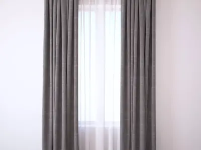 Set 96 Curtains 3D model