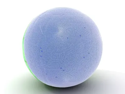 Neon Green Soccer Ball model pack Low-poly 3D model