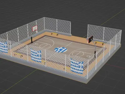 Basketball Stadium - Greece Low-poly 3D model