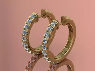 Elegant Brand Jewelry Gold Luxury 3D print model