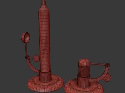 HAY Moment candleholder black 3D model