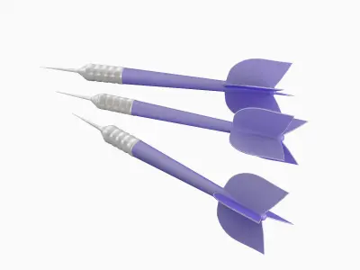 Dart 06 Low-poly 3D model