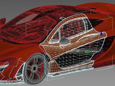 automobile in 2019 3D model