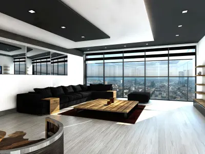 Modern Residence Apartment Design Low-poly 3D model