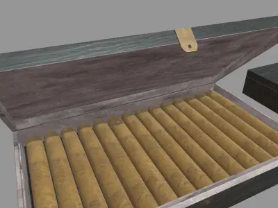 Cigar Box Low-poly 3D model