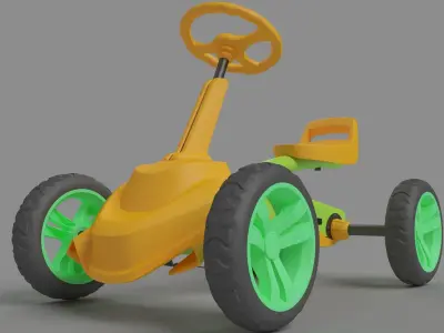 pedal kart design 3D model