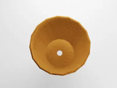 Low Poly Terracotta Pot Low-poly 3D model