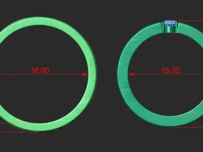 WEDDING RINGS WITH TEXTURE 1 3D print model