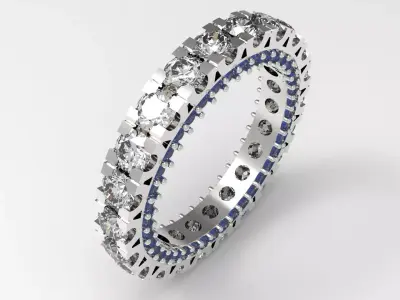 The Eternity stl 3d printable jewelry Ring model rr0005 3D print model