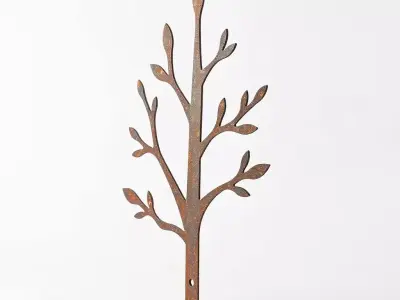 Rustic Metal Tree Decor Model Pack Low-poly 3D model