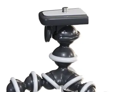 Flexible Camera Tripod Low-Poly Low-poly 3D model