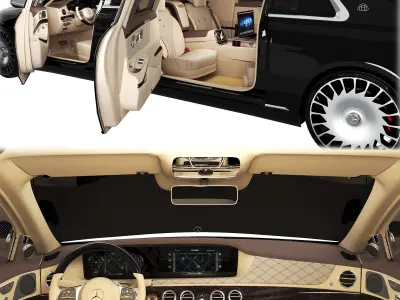 Mercedes Benz Maybach pullman 3D model