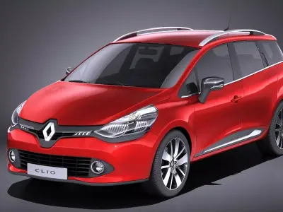 Renault Clio Estate 2015 VRAY 3D model