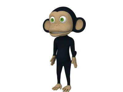 Monkey Cartoon 3D model