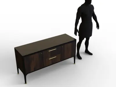 Cabinet Low-poly 3D model purchase