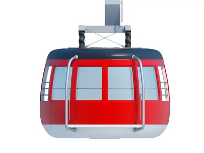Cableway Chairlift 3D model