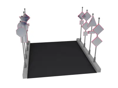 Road signs 3D model