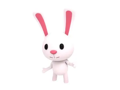 Rigged Rabbit 3D model