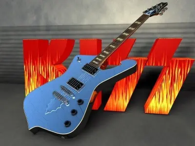 Kiss Ibanez Ps10th 3D model