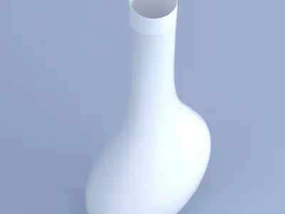 White Ceramic Vase 3D model