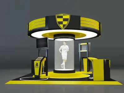 Booth Exhibition Stand a664a 3D model