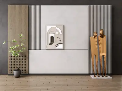 Decorative Wall Panel 3D wall panel 3d panel Backdrop 3  3D model