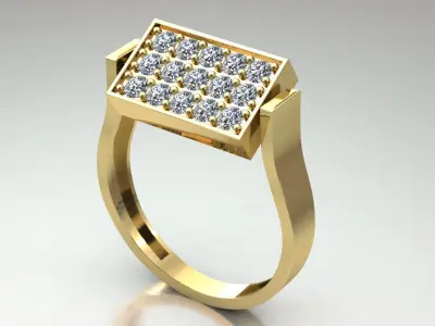 Double-sided ring Free 3D print model