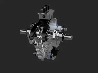 Compensador de torque 3D model