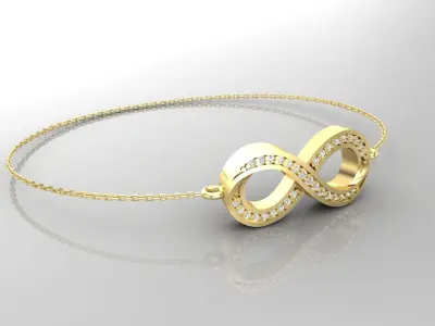Bracelet B4 The luxury female bracelet 3D print model