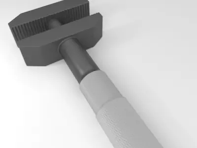 French key 3D model