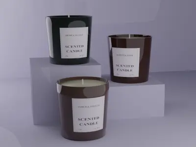 Scented Candles 3D model