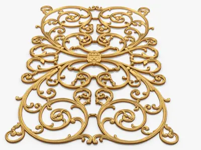 Classic decor ornament 107  3D model