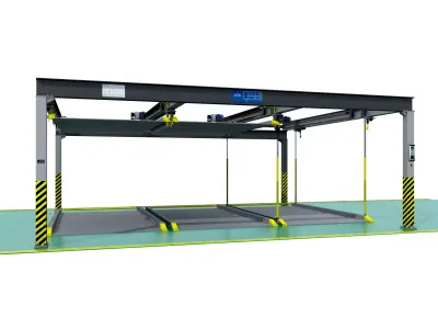 Rotary Parking System 3D model