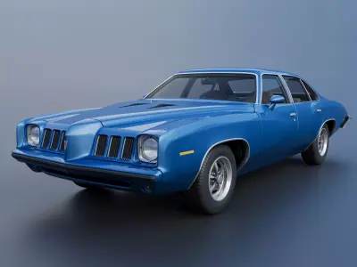 Pontiac Grand Am 4 Door 1973 3D print model