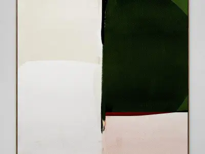 Plaster two square photo frames 11 Low-poly 3D model