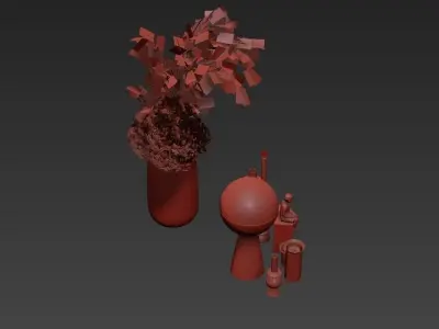 Decorative set 002 3D model