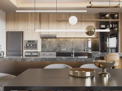 Modern living - A2 3D model