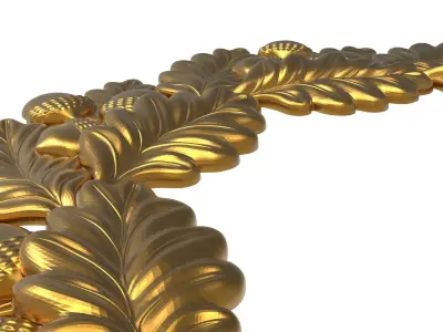 carved frame 3D model 44