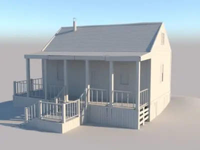 old house Free 3D model shop