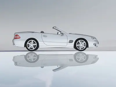 Mercedes-Benz with Driver 4K 3D model