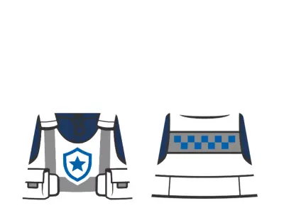 TwindBricks3D - 60457 Custom Police Car Garage 3D print model