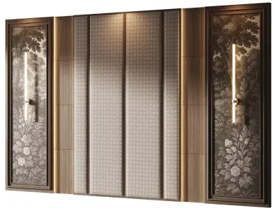 Decorative V91 Wall Panels 3D model