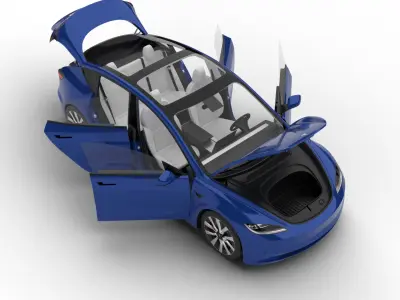 Tesla Model 3 2024 HQ 3d model 3D model